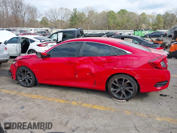 2020 Honda Civic Sedan Sport with VIN 2HGFC2F8XLH562743, listed as a IAAI auction lot 41676749 with 137,890 mi miles. Bid and sale history available at carsss.com. Image 14.