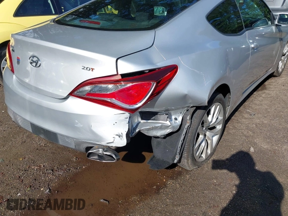2014 Hyundai Genesis Coupe 2.0T with VIN KMHHT6KD1EU118163, listed as a IAAI auction lot 42311259 with 108,943 mi miles and . Bid and sale history available at DreamBid. Image 6.