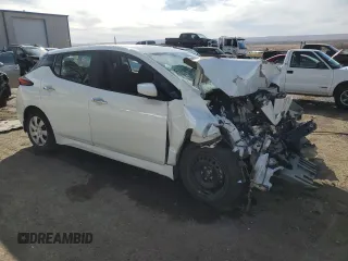 2018 Nissan LEAF S with VIN 1N4AZ1CP3JC307158, listed as a Copart auction lot 47318235 with Not Provided miles and Non Repairable. Bid and sale history available at DreamBid. Image 4.