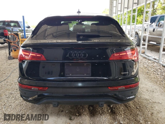 2023 Audi Q5 Sportback S line Premium Plus with VIN WA15AAFY4P2022274, listed as a Copart auction lot 54780165 with 37,836 mi miles and Salvage title. Bid and sale history available at DreamBid. Image 6.
