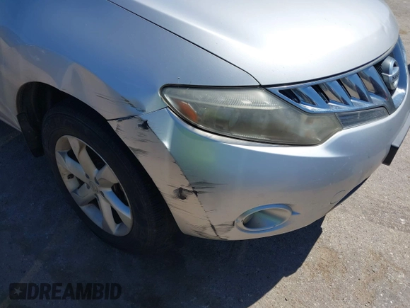 2009 Nissan Murano SL with VIN JN8AZ18U69W101940, listed as a IAAI auction lot 41852690 with 169,701 mi miles and . Bid and sale history available at DreamBid. Image 6.