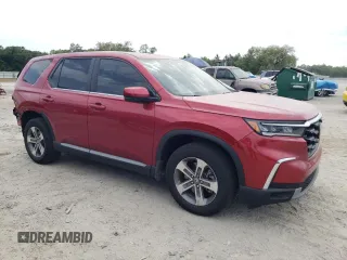 2023 Honda Pilot EX-L with VIN 5FNYG1H59PB020537, listed as a Copart auction lot 55279445 with 13,253 mi miles and Salvage title. Bid and sale history available at DreamBid. Image 4.