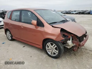 2007 Honda Fit Sport with VIN JHMGD38657S055456, listed as a Copart auction lot 89397795 with 249,679 mi miles and Salvage Title. Bid and sale history available at carsss.com. Image 4.