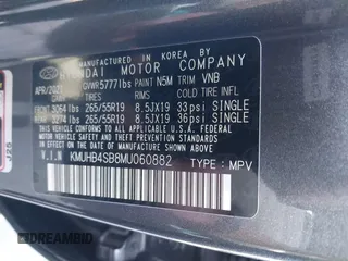 2021 Genesis GV80 with VIN KMUHB4SB8MU060882, listed as a IAAI auction lot 42011746 with Not Provided miles and . Bid and sale history available at DreamBid. Image 9.