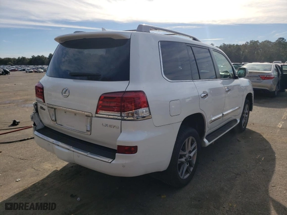 2014 Lexus LX 570 with VIN JTJHY7AX1E4156612, listed as a Copart auction lot 47381225 with NaN miles and Salvage Title. Bid and sale history available at carsss.com. Image 3.