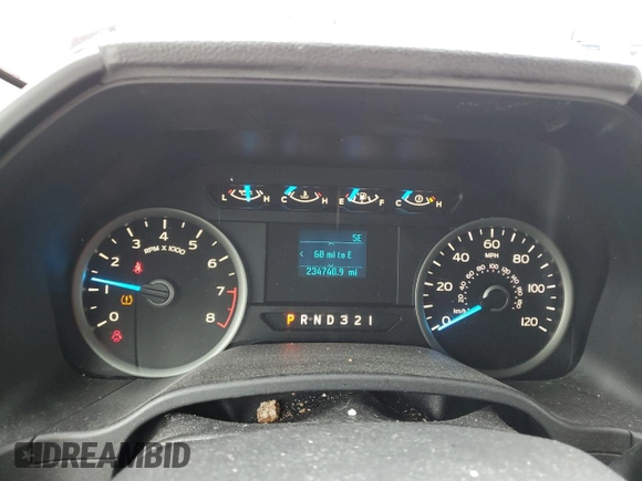 2017 Ford F-150 XL with VIN 1FTEX1C81HFC79573, listed as a Copart auction lot 62853545 with 234,740 mi miles and Salvage title. Bid and sale history available at DreamBid. Image 9.