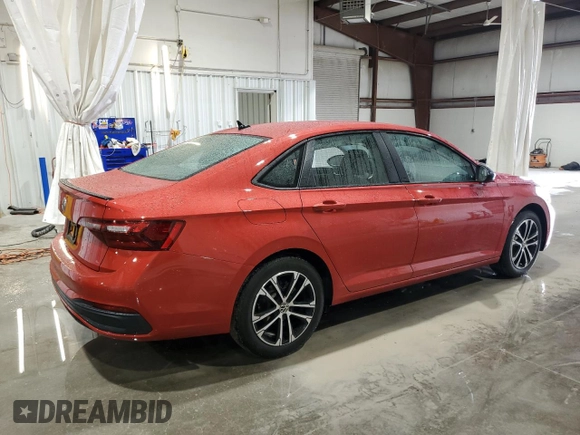 2024 Volkswagen Jetta Sport with VIN 3VWBM7BU2RM085503, listed as a Copart auction lot 58927395 with 1,846 mi miles and Salvage title. Bid and sale history available at DreamBid. Image 3.