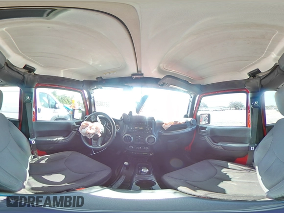 2013 Jeep Wrangler Unlimited Sport z VIN 1C4BJWDG1DL694556, wystawiony jako Copart lot #58730525 z przebiegiem Nie podano mil oraz Szkoda całkowita • Salvage title. Historia ofert i sprzedaży dostępna na DreamBid. Obrazek 14.