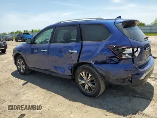 2019 Nissan Pathfinder S z VIN 5N1DR2MM9KC603901, wystawiony jako Copart lot #56871785 z przebiegiem 48 788 mil mil oraz Szkoda całkowita • Salvage title. Historia ofert i sprzedaży dostępna na DreamBid. Obrazek 2.