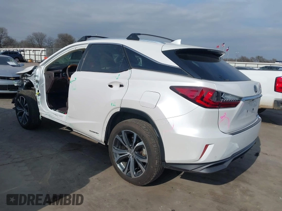 2017 Lexus RX with VIN 2T2BGMCA6HC019097, listed as a IAAI auction lot 41593480 with 58,090 mi miles. Bid and sale history available at carsss.com. Image 3.