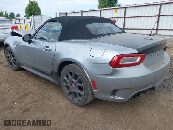 2017 FIAT 124 Spider Classica with VIN JC1NFAEK7H0125106, listed as a IAAI auction lot 42387215 with 36,334 mi miles and . Bid and sale history available at DreamBid. Image 3.