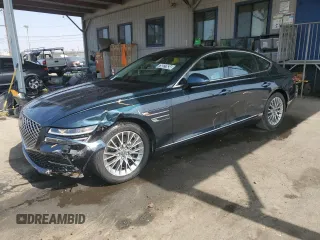 2024 Genesis G80 2.5T with VIN KMTGB4SC5RU240997, listed as a Copart auction lot 75527634 with 0 mi miles and Clean Title. Bid and sale history available at carsss.com. Image 1.