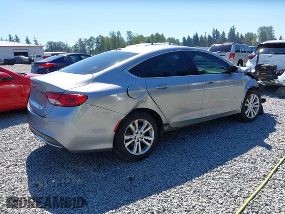 2015 Chrysler 200 Limited with VIN 1C3CCCAB1FN595950, listed as a IAAI auction lot 42627486 with 217,578 mi miles and . Bid and sale history available at DreamBid. Image 4.