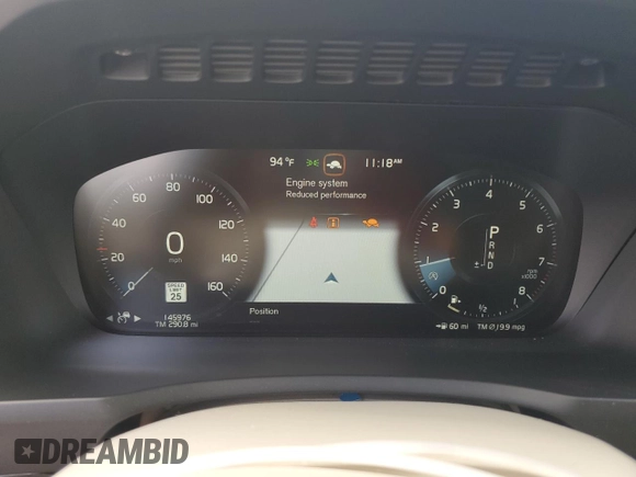 2017 Volvo XC90 Momentum with VIN YV4A22PK6H1171128, listed as a Copart auction lot 57553975 with 145,976 mi miles and Salvage title. Bid and sale history available at DreamBid. Image 9.