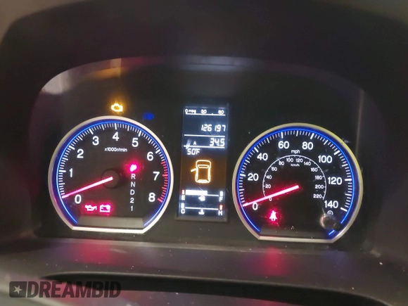 2009 Honda CR-V EX-L with VIN 5J6RE48729L015235, listed as a IAAI auction lot 41899967 with 126,197 mi miles and . Bid and sale history available at carsss.com. Image 7.
