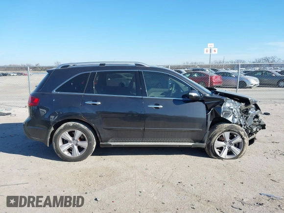 2013 Acura MDX Tech Pkg with VIN 2HNYD2H37DH512951, listed as a IAAI auction lot 41286893 with 107,180 mi miles. Bid and sale history available at carsss.com. Image 13.