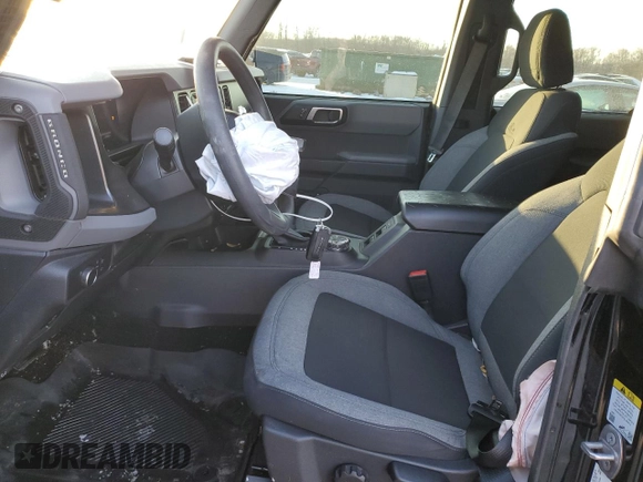 2022 Ford Bronco with VIN 1FMEE5DP9NLB55644, listed as a Copart auction lot 42320845 with 27,169 mi miles and Salvage Title. Bid and sale history available at DreamBid. Image 7.