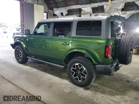 2023 Ford Bronco z VIN 1FMDE5BH3PLB47307, wystawiony jako Copart lot #56156495 z przebiegiem 16 178 mil mil oraz Szkody całkowita. Historia ofert i sprzedaży dostępna na DreamBid. Obrazek 2.