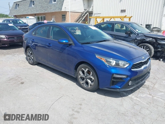 2019 Kia Forte LXS with VIN 3KPF24AD0KE118928, listed as a IAAI auction lot 39548504 with 43,573 mi miles. Bid and sale history available at carsss.com. Image 1.