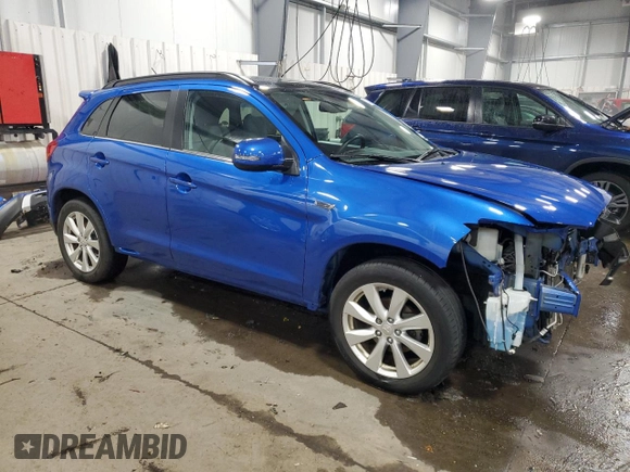2015 Mitsubishi Outlander Sport 2.4 GT with VIN 4A4AR4AW9FE033894, listed as a Copart auction lot 87880505 with 73,760 mi miles and Salvage Title. Bid and sale history available at carsss.com. Image 4.