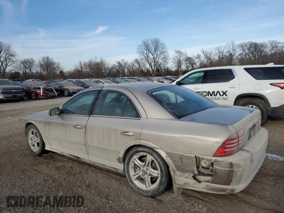 2001 Lincoln LS with VIN 1LNHM86SX1Y708320, listed as a Copart auction lot 84887634 with 178,229 mi miles and Salvage Title. Bid and sale history available at carsss.com. Image 2.