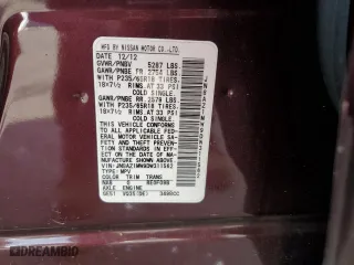 2013 Nissan Murano S with VIN JN8AZ1MW9DW311562, listed as a Copart auction lot 73962274 with 71,192 mi miles and Salvage Title. Bid and sale history available at carsss.com. Image 15.