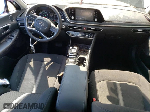 2023 Hyundai Sonata Hybrid Blue with VIN KMHL24JJ3PA063700, listed as a Copart auction lot 67768363 with 13,897 mi miles. Bid and sale history available at carsss.com. Image 8.