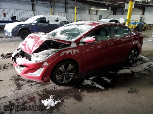 2014 Hyundai Elantra Sport с VIN KMHDH4AH5EU105117, выставлен на аукционе Copart как лот 45161445 с пробегом 93 090 миль миль и Списание • Salvage title. История ставок и продаж доступна на DreamBid. Изображение 1.