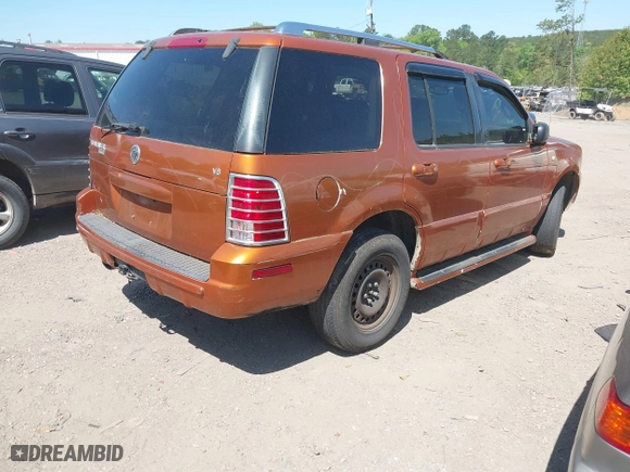 2004 Mercury Mountaineer Convenience with VIN 4M2DU66WX4ZJ03054, listed as a IAAI auction lot 42041152 with 280,326 mi miles. Bid and sale history available at carsss.com. Image 4.