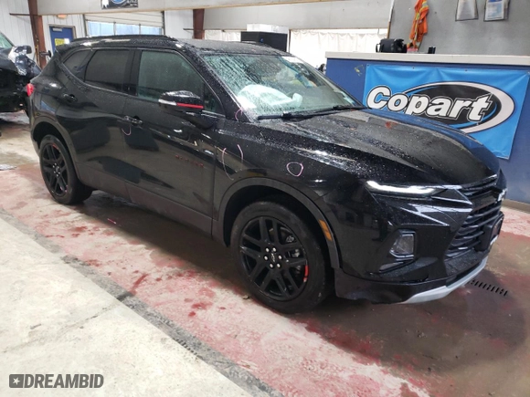 2022 Chevrolet Blazer LT with VIN 3GNKBHR42NS202787, listed as a Copart auction lot 46124515 with 64,798 mi miles and Salvage Title. Bid and sale history available at carsss.com. Image 4.