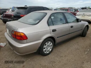 2000 Honda Civic LX with VIN 1HGEJ6677YL043935, listed as a Copart auction lot 56601325 with 163,195 mi miles and Clean Title. Bid and sale history available at DreamBid. Image 3.