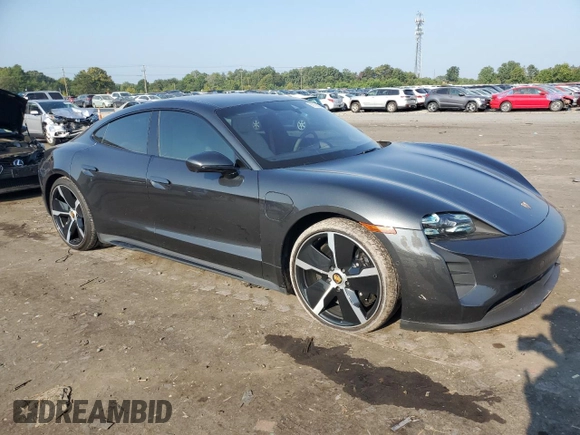 2023 Porsche Taycan GTS with VIN WP0AD2Y15PSA47317, listed as a Copart auction lot 69189394 with 36,246 mi miles and Salvage Title. Bid and sale history available at DreamBid. Image 4.