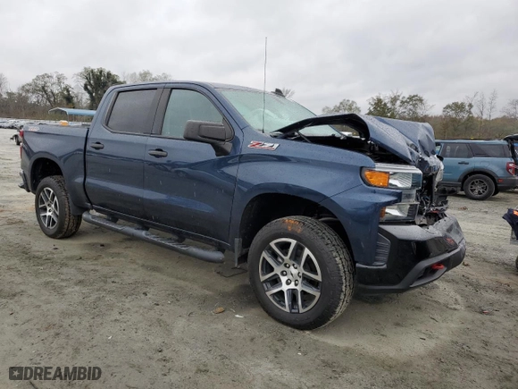 2019 Chevrolet Silverado 1500 Custom Trail Boss with VIN 3GCPYCEF1KG134620, listed as a Copart auction lot 81523704 with 46,661 mi miles and Salvage Title. Bid and sale history available at carsss.com. Image 4.