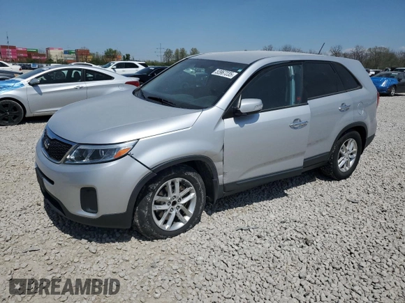 2014 Kia Sorento LX with VIN 5XYKT3A64EG495373, listed as a Copart auction lot 53967235 with 147,942 mi miles and Salvage Title. Bid and sale history available at carsss.com. Image 1.