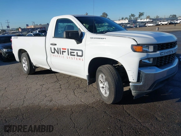2020 Chevrolet Silverado 1500 Work Truck with VIN 3GCNWAEFXLG266603, listed as a IAAI auction lot 40771640 with 95,746 mi miles. Bid and sale history available at carsss.com. Image 1.