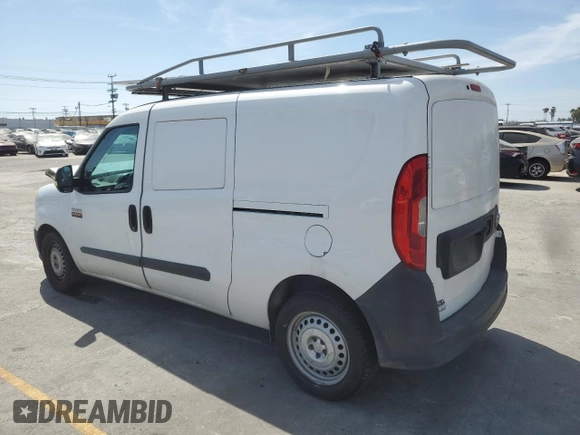 2017 Ram ProMaster City Cargo Tradesman with VIN ZFBERFAB8H6E30579, listed as a Copart auction lot 58069185 with 78,878 mi miles and Salvage title. Bid and sale history available at DreamBid. Image 2.