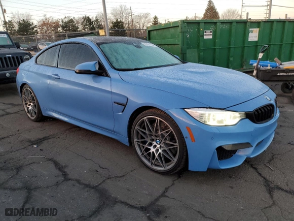 2017 BMW M4 with VIN WBS3R9C55HK708915, listed as a Copart auction lot 82001154 with NaN miles and Salvage Title. Bid and sale history available at carsss.com. Image 4.