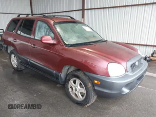 2004 Hyundai Santa Fe GLS with VIN KM8SC13E04U675340, listed as a IAAI auction lot 42181034 with 185,089 mi miles. Bid and sale history available at carsss.com. Image 1.