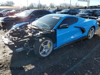 2022 Chevrolet Corvette 3LT with VIN 1G1YC2D47N5104393, listed as a Copart auction lot 79839543 with 7,139 mi miles and Salvage Title. Bid and sale history available at carsss.com. Image 1.
