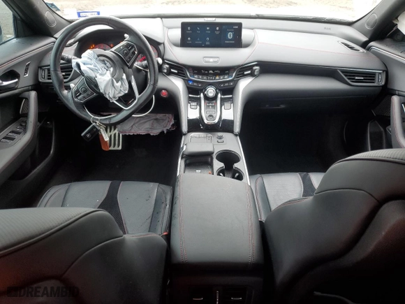 2021 Acura TLX w/A-Spec Package with VIN 19UUB5F5XMA016526, listed as a Copart auction lot 45058435 with 57,457 mi miles and Salvage Title. Bid and sale history available at carsss.com. Image 8.