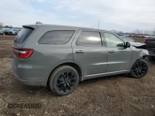 2020 Dodge Durango SXT Plus with VIN 1C4RDJAG2LC282402, listed as a Copart auction lot 46500665 with 42,029 mi miles and Salvage Title. Bid and sale history available at DreamBid. Image 3.