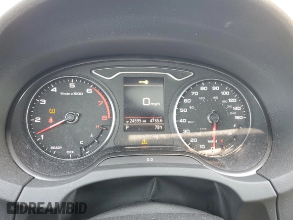 2020 Audi A3 Sedan S line Premium with VIN WAUBEGFF3LA015263, listed as a Copart auction lot 52749574 with 24,595 mi miles. Bid and sale history available at carsss.com. Image 9.