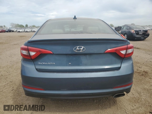 2016 Hyundai Sonata SE with VIN 5NPE24AF2GH407115, listed as a Copart auction lot 56308135 with 126,518 mi miles and Salvage title. Bid and sale history available at DreamBid. Image 6.