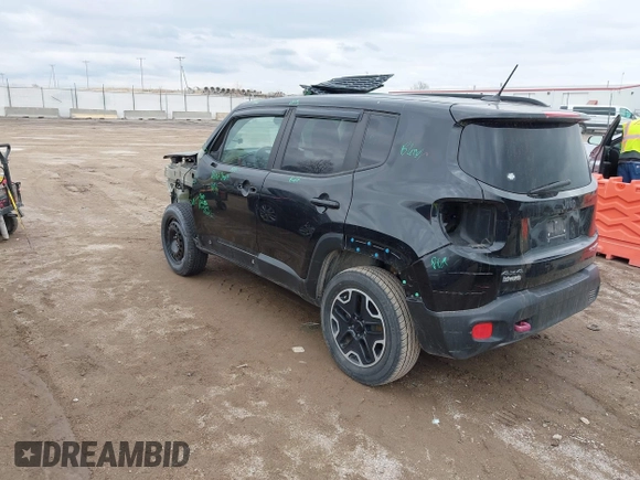 2017 Jeep Renegade Deserthawk with VIN ZACCJBCB4HPE77734, listed as a IAAI auction lot 41951678 with 105,872 mi miles and . Bid and sale history available at DreamBid. Image 3.