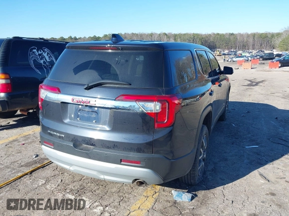2021 GMC Acadia SLE with VIN 1GKKNKLA9MZ136112, listed as a IAAI auction lot 41212337 with 76,827 mi miles and . Bid and sale history available at DreamBid. Image 4.