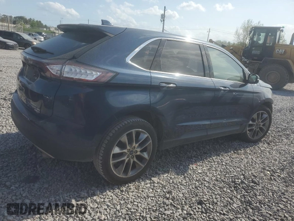 2017 Ford Edge Titanium with VIN 2FMPK4K95HBB21267, listed as a Copart auction lot 51630225 with 144,746 mi miles and Salvage Title. Bid and sale history available at carsss.com. Image 3.