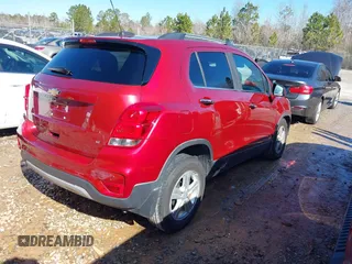 2018 Chevrolet Trax LT with VIN 3GNCJLSB2JL375569, listed as a IAAI auction lot 41377630 with 98,238 mi miles. Bid and sale history available at carsss.com. Image 4.