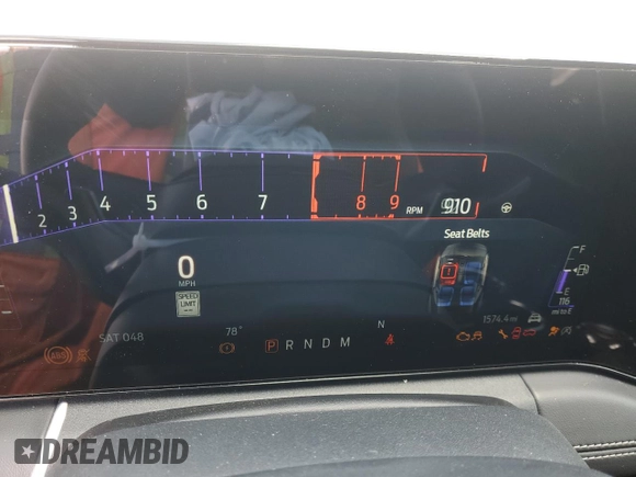 2024 Ford Mustang GT with VIN 1FA6P8CF9R5433682, listed as a Copart auction lot 44315325 with 1,574 mi miles and Salvage Title. Bid and sale history available at DreamBid. Image 9.