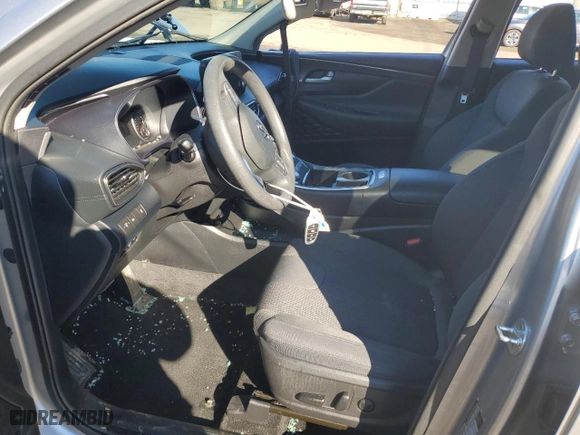2021 Hyundai Santa Fe SEL with VIN 5NMS2DAJ1MH360286, listed as a Copart auction lot 47146535 with 25,652 mi miles and Salvage Title. Bid and sale history available at carsss.com. Image 7.
