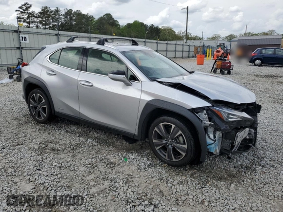 2019 Lexus UX 250h with VIN JTHU9JBH1K2000806, listed as a Copart auction lot 58068005 with 69,661 mi miles and Salvage title. Bid and sale history available at DreamBid. Image 4.
